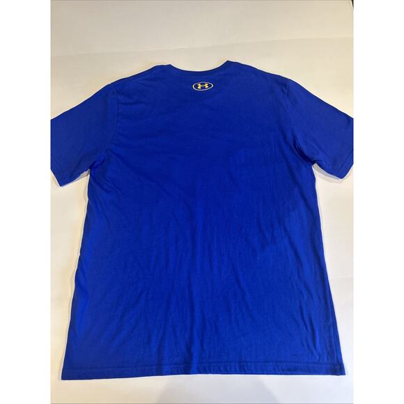 Under Armour T Shirt Mens Lg Blue Basketball Graphic - Picture 4 of 6